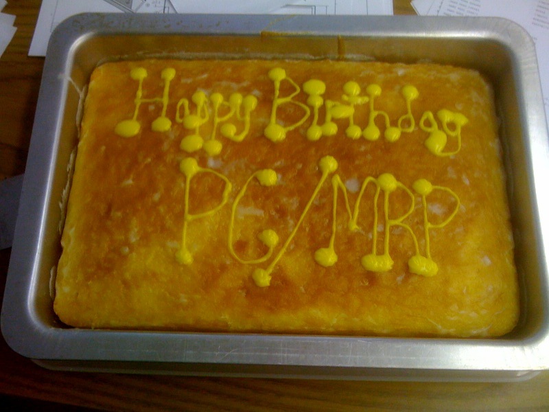 ** Cake made by the company for the pc/MRP Software's birthday **